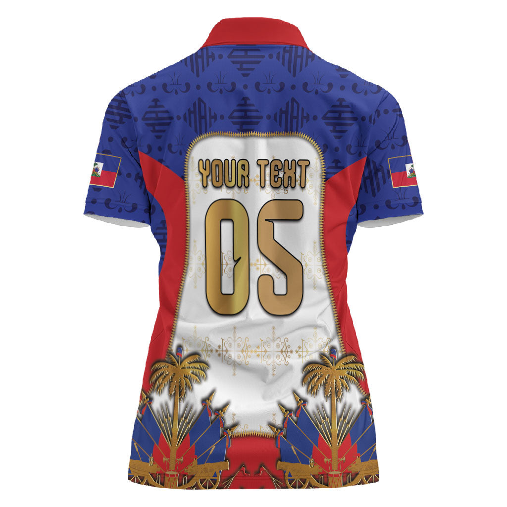Custom Haiti Nan Mondyal 2026 Women Polo Shirt Road To Glory
