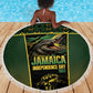 Jamaica Independence Day Beach Blanket Crocodile Broken Chain Freedom