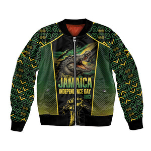 Jamaica Independence Day Bomber Jacket Crocodile Broken Chain Freedom