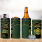 Jamaica Independence Day 4 in 1 Can Cooler Tumbler Crocodile Broken Chain Freedom