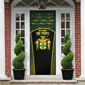 Jamaica Independence Day Door Cover Crocodile Broken Chain Freedom