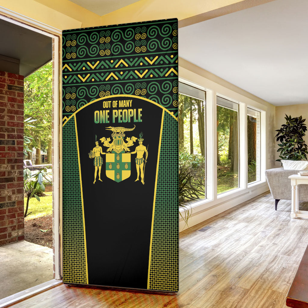 Jamaica Independence Day Door Cover Crocodile Broken Chain Freedom