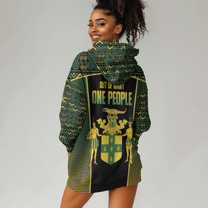 Jamaica Independence Day Hoodie Dress Crocodile Broken Chain Freedom