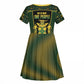 Jamaica Independence Day Kid Short Sleeve Dress Crocodile Broken Chain Freedom