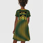 Jamaica Independence Day Kid Short Sleeve Dress Crocodile Broken Chain Freedom