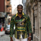 Jamaica Independence Day Long Sleeve Button Shirt Crocodile Broken Chain Freedom