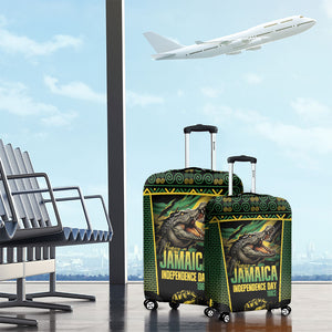 Jamaica Independence Day Luggage Cover Crocodile Broken Chain Freedom