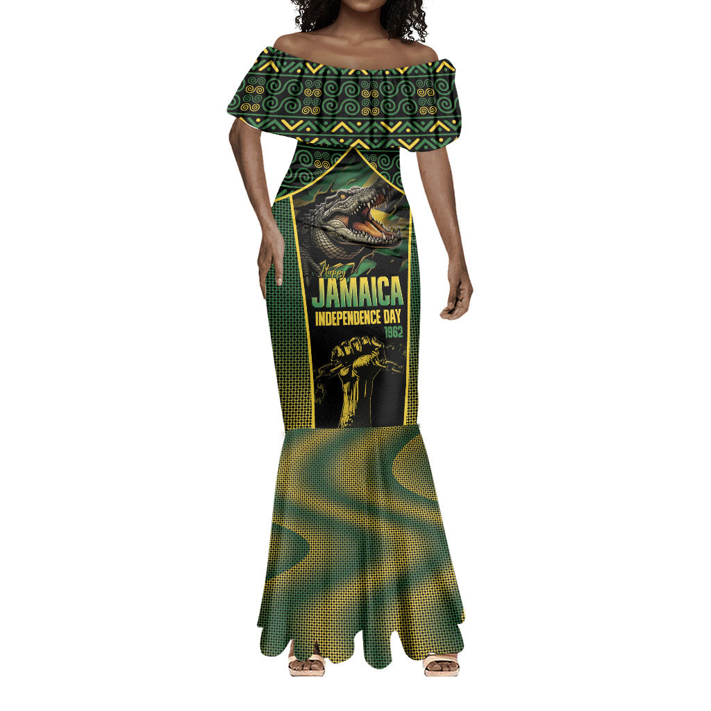 Jamaica Independence Day Mermaid Dress Crocodile Broken Chain Freedom