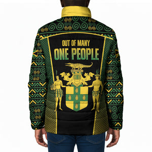 Jamaica Independence Day Padded Jacket Crocodile Broken Chain Freedom