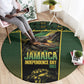 Jamaica Independence Day Round Carpet Crocodile Broken Chain Freedom