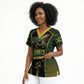 Jamaica Independence Day Scrub Top Crocodile Broken Chain Freedom