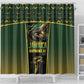 Jamaica Independence Day Shower Curtain Crocodile Broken Chain Freedom