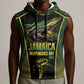 Jamaica Independence Day Sleeveless Hoodie Crocodile Broken Chain Freedom
