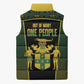 Jamaica Independence Day Sleeveless Puffer Jacket Crocodile Broken Chain Freedom