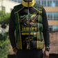 Jamaica Independence Day Sleeveless Puffer Jacket Crocodile Broken Chain Freedom