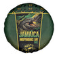 Jamaica Independence Day Spare Tire Cover Crocodile Broken Chain Freedom