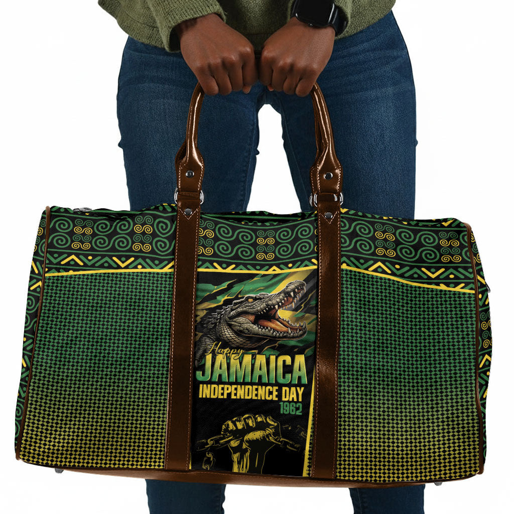 Jamaica Independence Day Travel Bag Crocodile Broken Chain Freedom