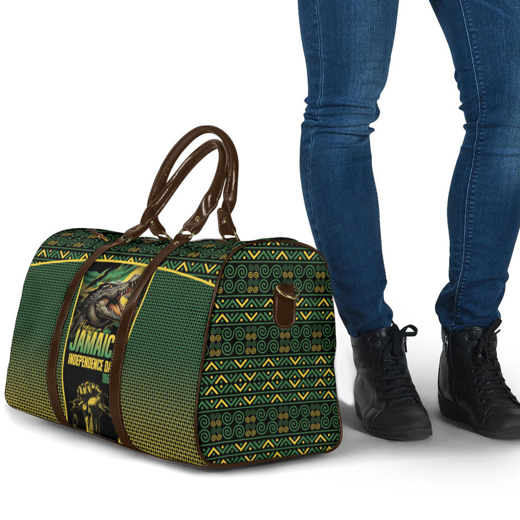 Jamaica Independence Day Travel Bag Crocodile Broken Chain Freedom