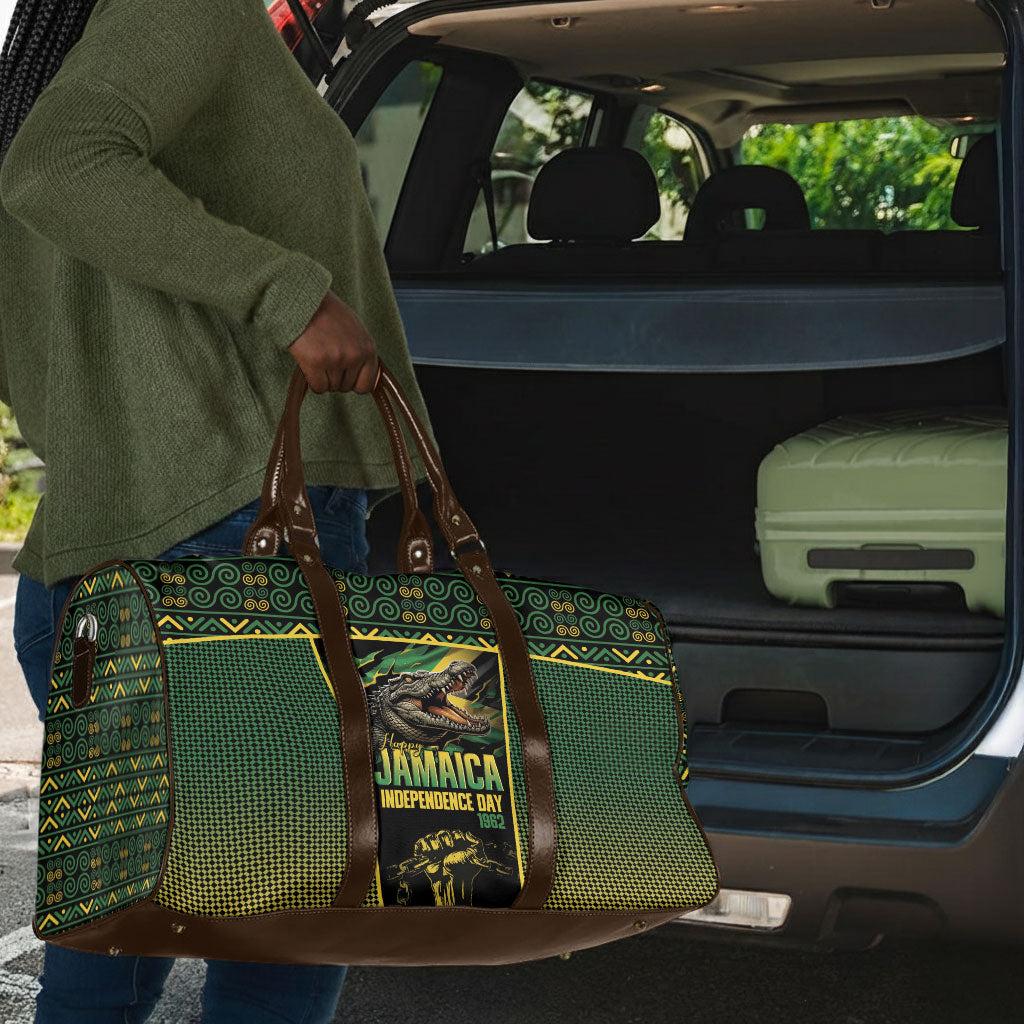 Jamaica Independence Day Travel Bag Crocodile Broken Chain Freedom