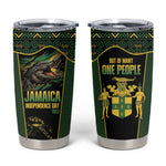 Jamaica Independence Day Tumbler Cup Crocodile Broken Chain Freedom