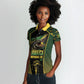 Jamaica Independence Day Women Polo Shirt Crocodile Broken Chain Freedom