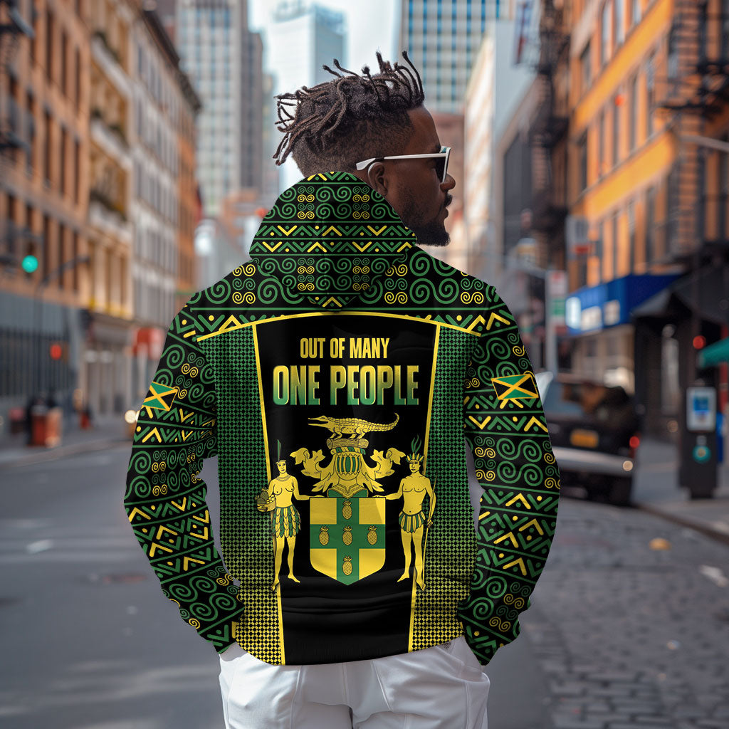 Jamaica Independence Day Zip Hoodie Crocodile Broken Chain Freedom