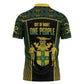 Jamaica Independence Day Zipper Polo Shirt Crocodile Broken Chain Freedom