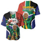 Nelson Mandela Birthday Baseball Jersey 67 Minutes South Africa Flag Comic