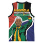 Nelson Mandela Birthday Basketball Jersey 67 Minutes South Africa Flag Comic
