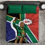 Nelson Mandela Birthday Bedding Set 67 Minutes South Africa Flag Comic
