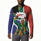 Nelson Mandela Birthday Button Sweatshirt 67 Minutes South Africa Flag Comic