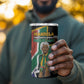 Nelson Mandela Birthday 4 in 1 Can Cooler Tumbler 67 Minutes South Africa Flag Comic