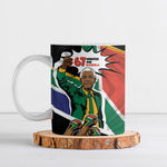 Nelson Mandela Birthday Ceramic Mug 67 Minutes South Africa Flag Comic