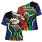 Nelson Mandela Birthday Cross Shoulder Shirt 67 Minutes South Africa Flag Comic