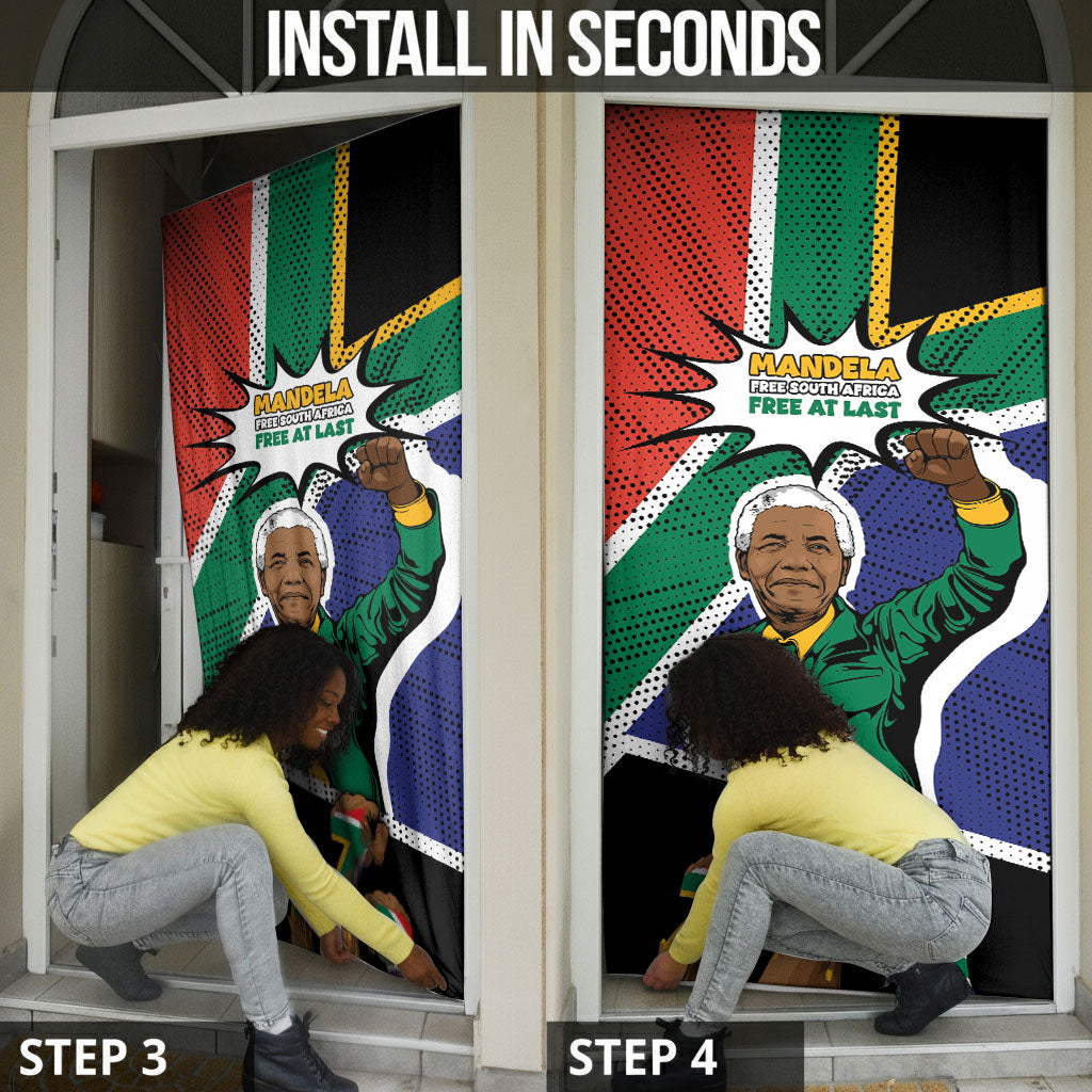Nelson Mandela Birthday Door Cover 67 Minutes South Africa Flag Comic