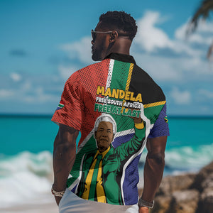 Nelson Mandela Birthday Hawaiian Shirt 67 Minutes South Africa Flag Comic
