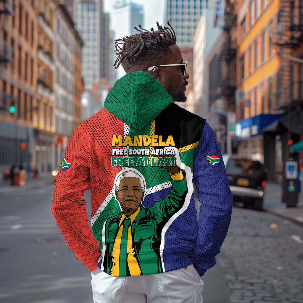 Nelson Mandela Birthday Hoodie 67 Minutes South Africa Flag Comic