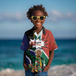 Nelson Mandela Birthday Kid Hawaiian Shirt 67 Minutes South Africa Flag Comic