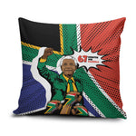 Nelson Mandela Birthday Pillow Cover 67 Minutes South Africa Flag Comic