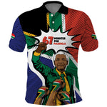 Nelson Mandela Birthday Polo Shirt 67 Minutes South Africa Flag Comic