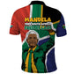 Nelson Mandela Birthday Polo Shirt 67 Minutes South Africa Flag Comic