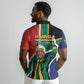 Nelson Mandela Birthday Polo Shirt 67 Minutes South Africa Flag Comic DT05