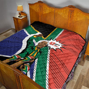 Nelson Mandela Birthday Quilt 67 Minutes South Africa Flag Comic