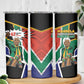 Nelson Mandela Birthday Skinny Tumbler 67 Minutes South Africa Flag Comic