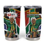 Nelson Mandela Birthday Tumbler Cup 67 Minutes South Africa Flag Comic