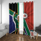 Nelson Mandela Birthday Window Curtain 67 Minutes South Africa Flag Comic
