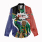 Nelson Mandela Birthday Women Casual Shirt 67 Minutes South Africa Flag Comic