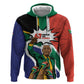 Nelson Mandela Birthday Zip Hoodie 67 Minutes South Africa Flag Comic