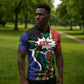 Nelson Mandela Birthday Zipper Polo Shirt 67 Minutes South Africa Flag Comic