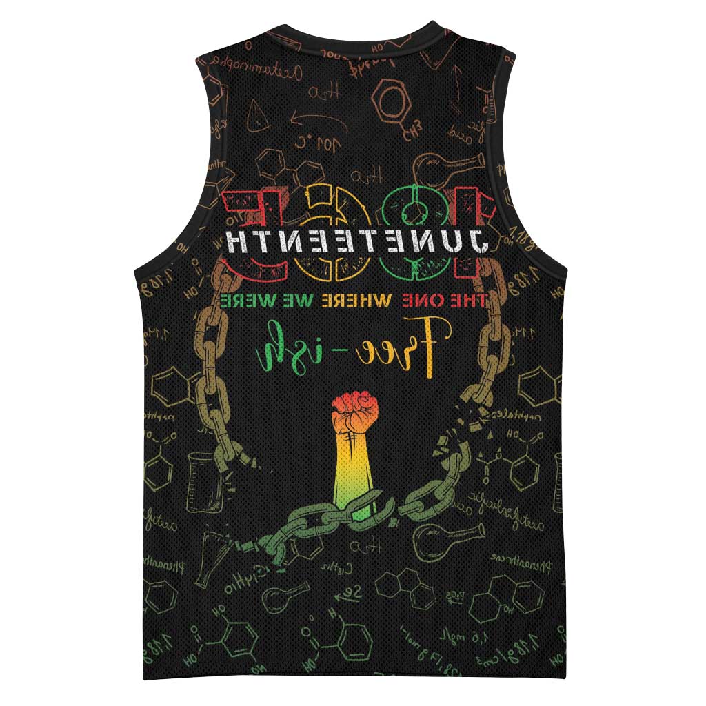 Juneteenth 1865 Basketball Jersey Unapologetically Black - African Pride